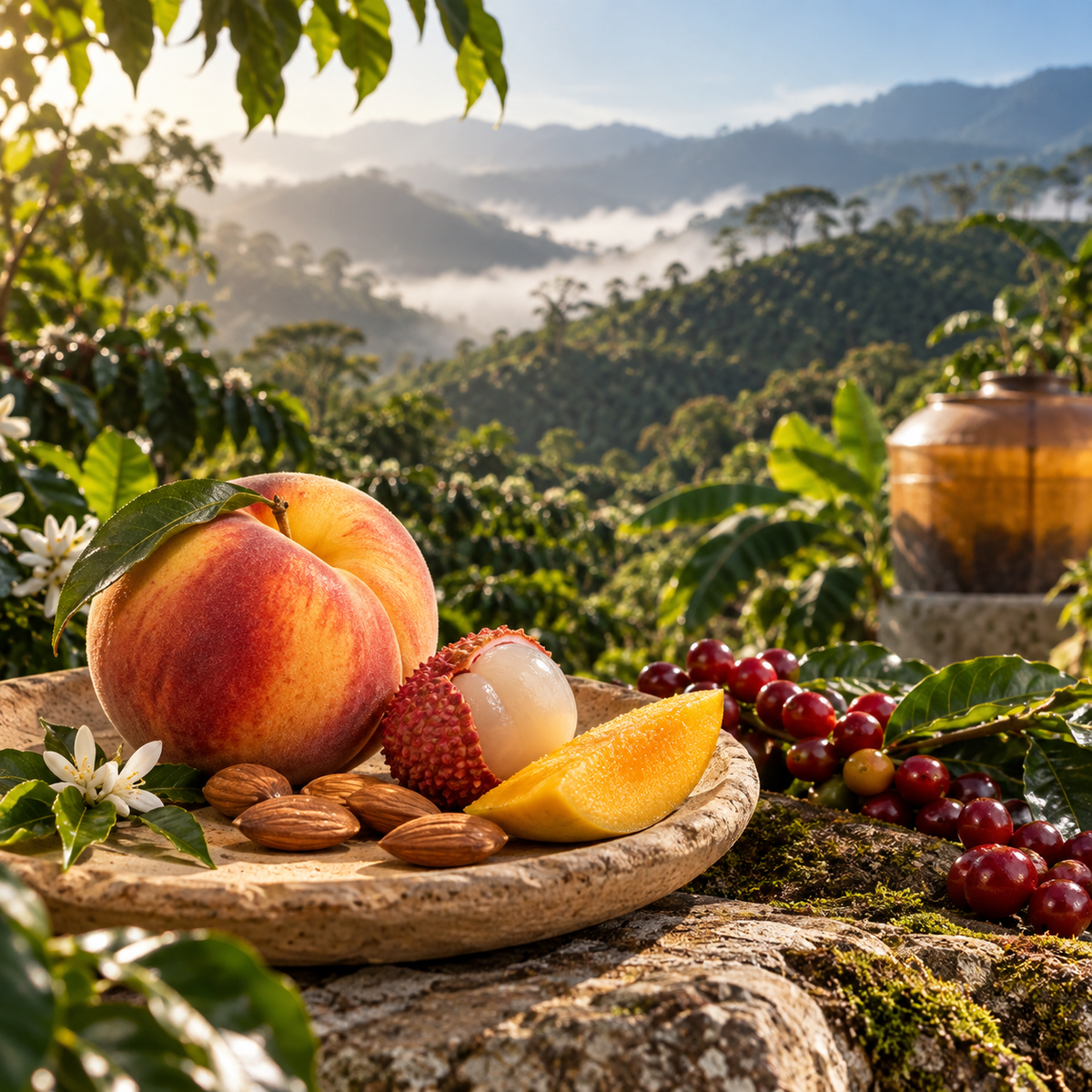 بيتش | Peach — كولومبيا، تخمير لاهوائي بالعسل المشترك (Anaerobic Honey Co-fermentation)